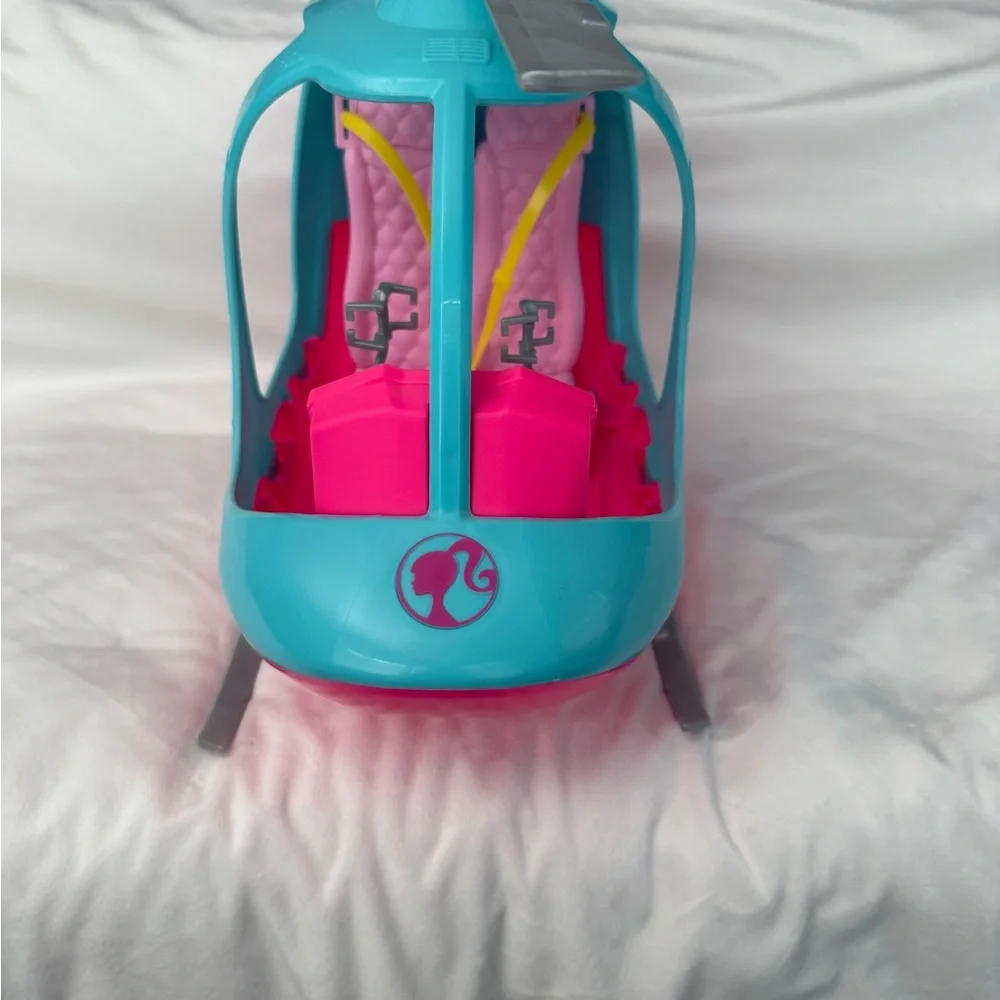 Mattel Pink and Blue Helicopter Vehicle Toy